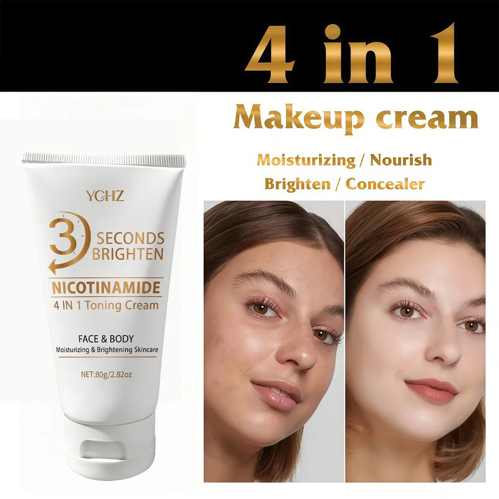 4-in-1 Brightening Moisturizing Cream | Niacinamide, Vitamin C & E