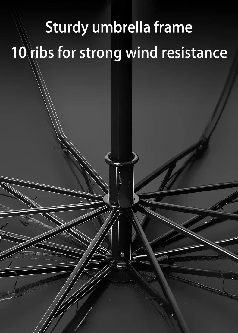130cm UV Protection Folding Parasol – Sun & Rain Umbrella