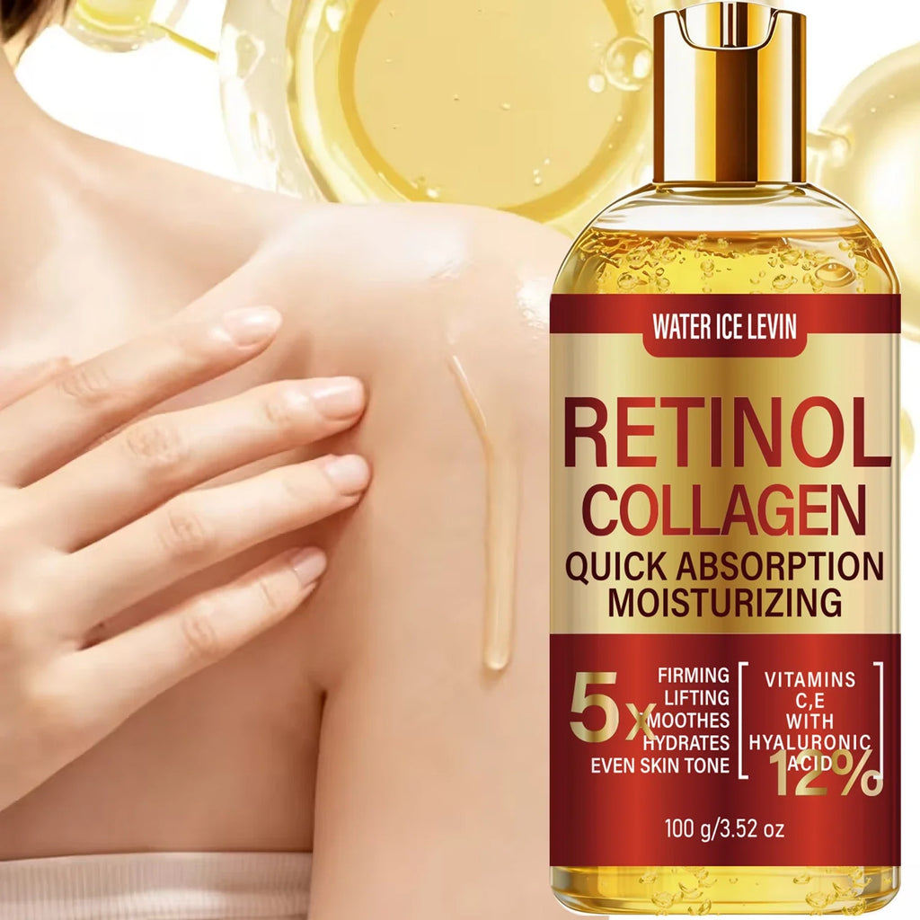 Retinol & Collagen Body Oil | Fast-Absorbing Skin Moisturizer
