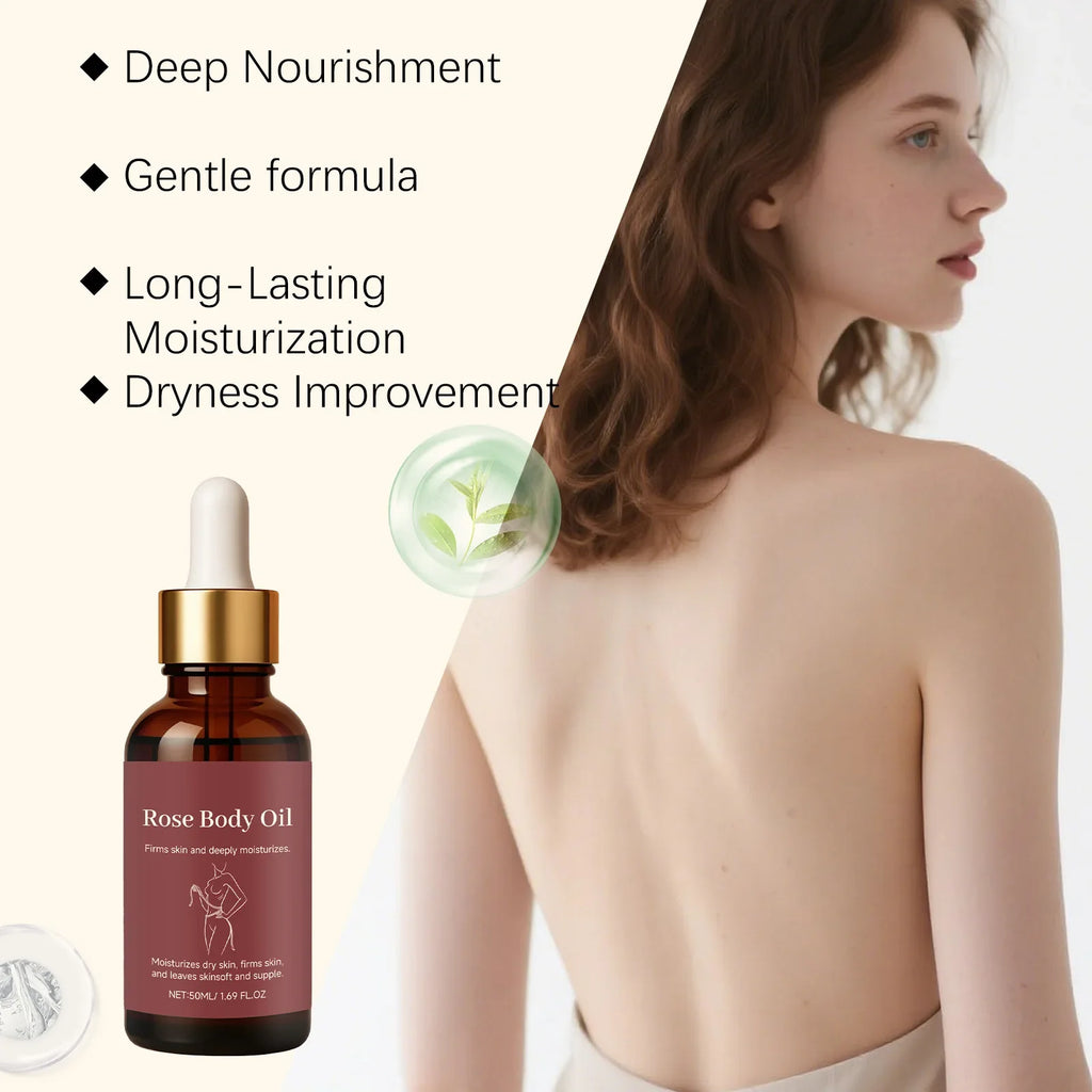 Rose & Coffee Seed Body Oil – Hydrating & Firming Oil 50ml