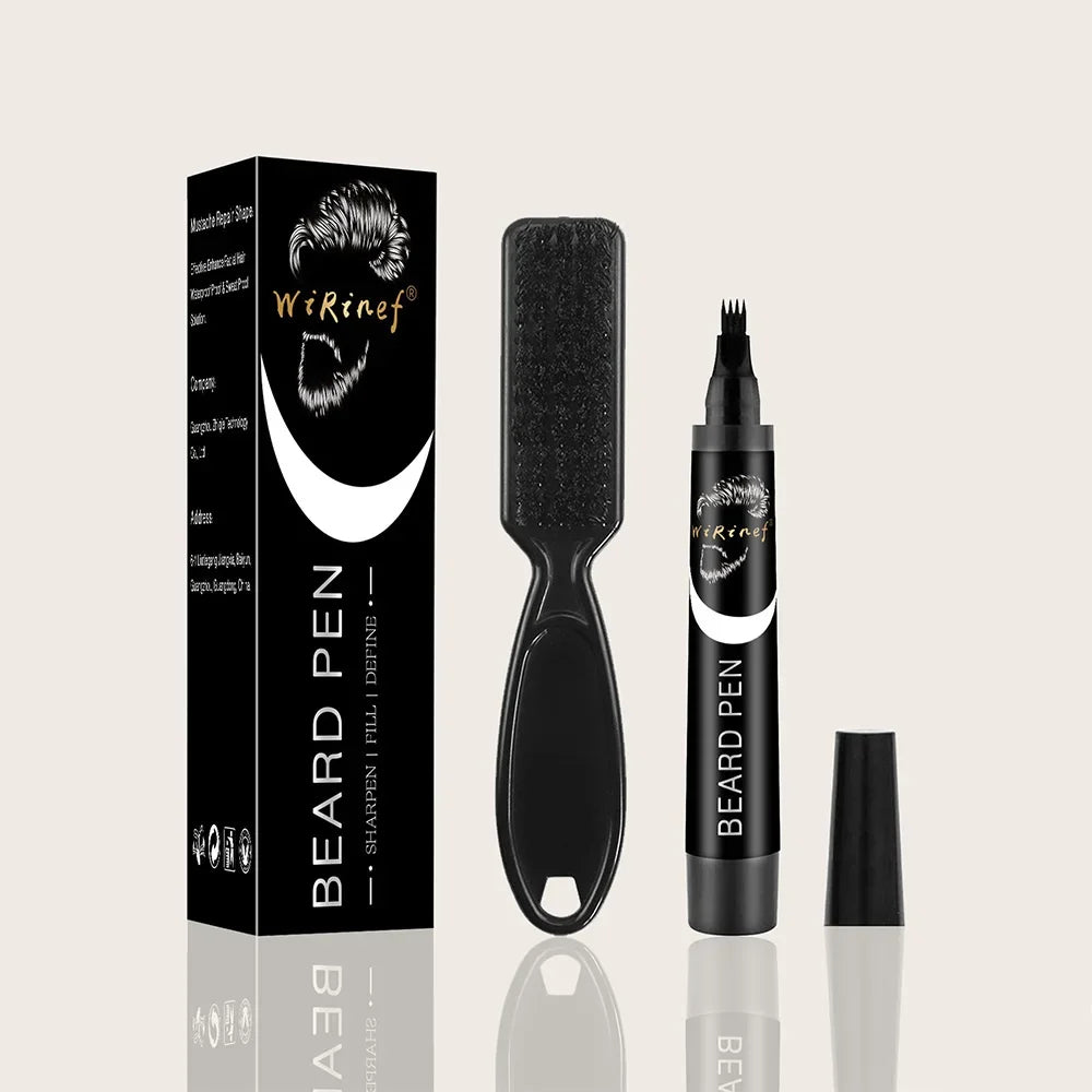 Waterproof Beard Filler Pen & Brush Set – Hair Enhancer Pencil