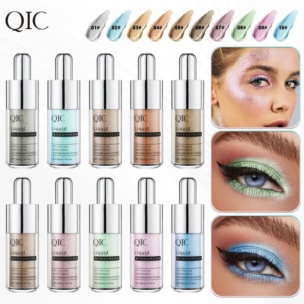 Diamond Sparkling Glitter Liquid Eyeliner – Waterproof & Quick Dry