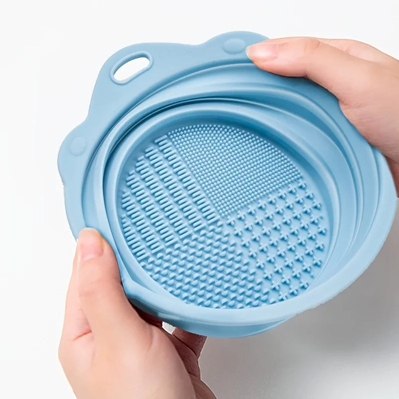 Silicone Makeup Brush Cleaner Bowl & Tool Set | Wet & Dry