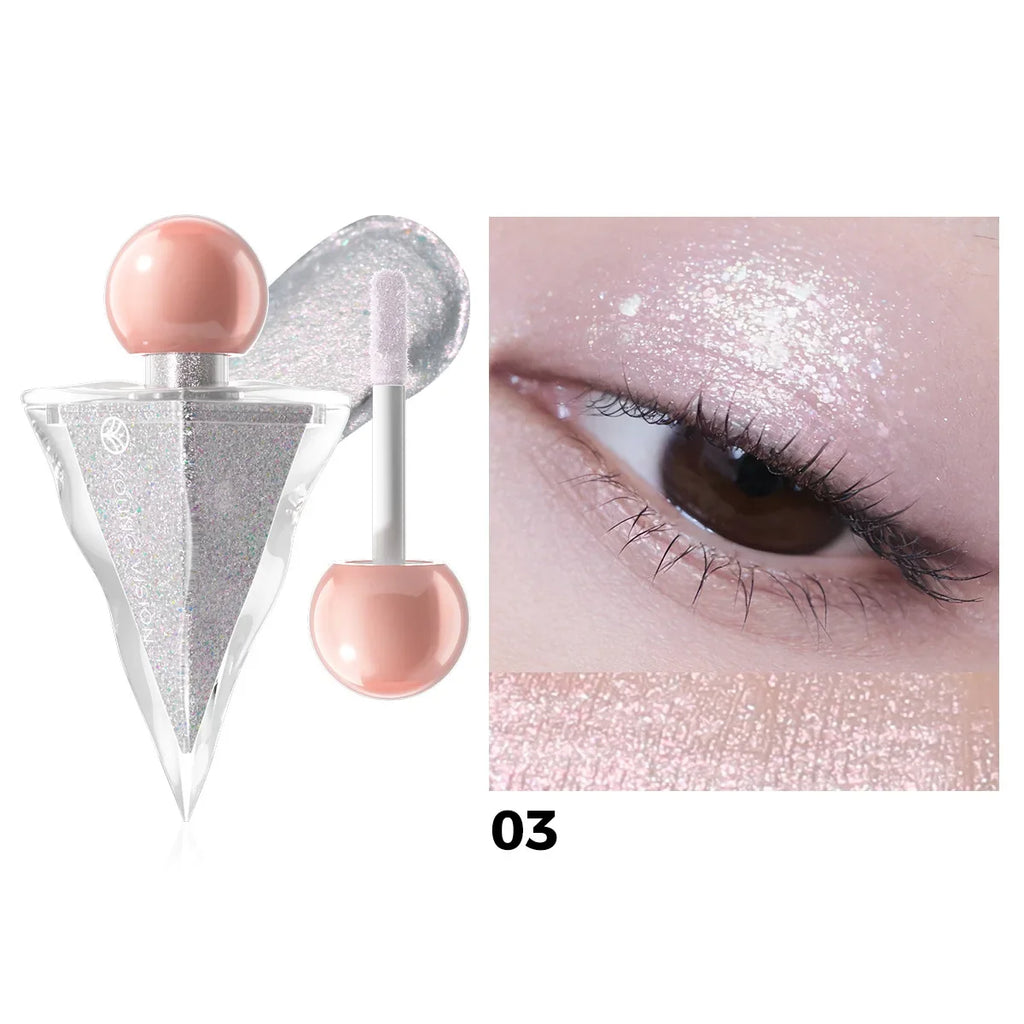 6-Color Shimmer Liquid Eyeshadow | Pearl Glitter Sparkle