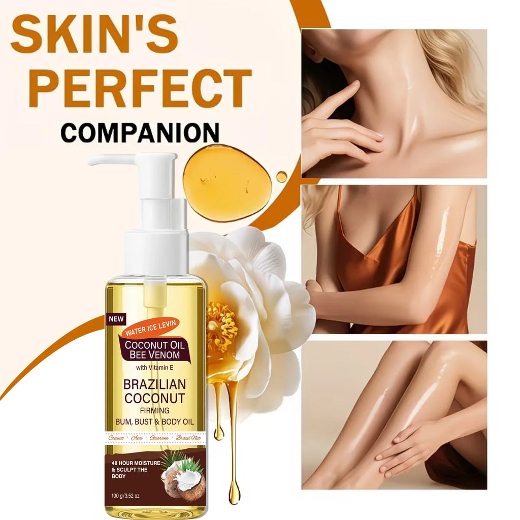 Brazilian Coconut Firming Body Oil | Acai, Guarana & Hyaluronic Acid