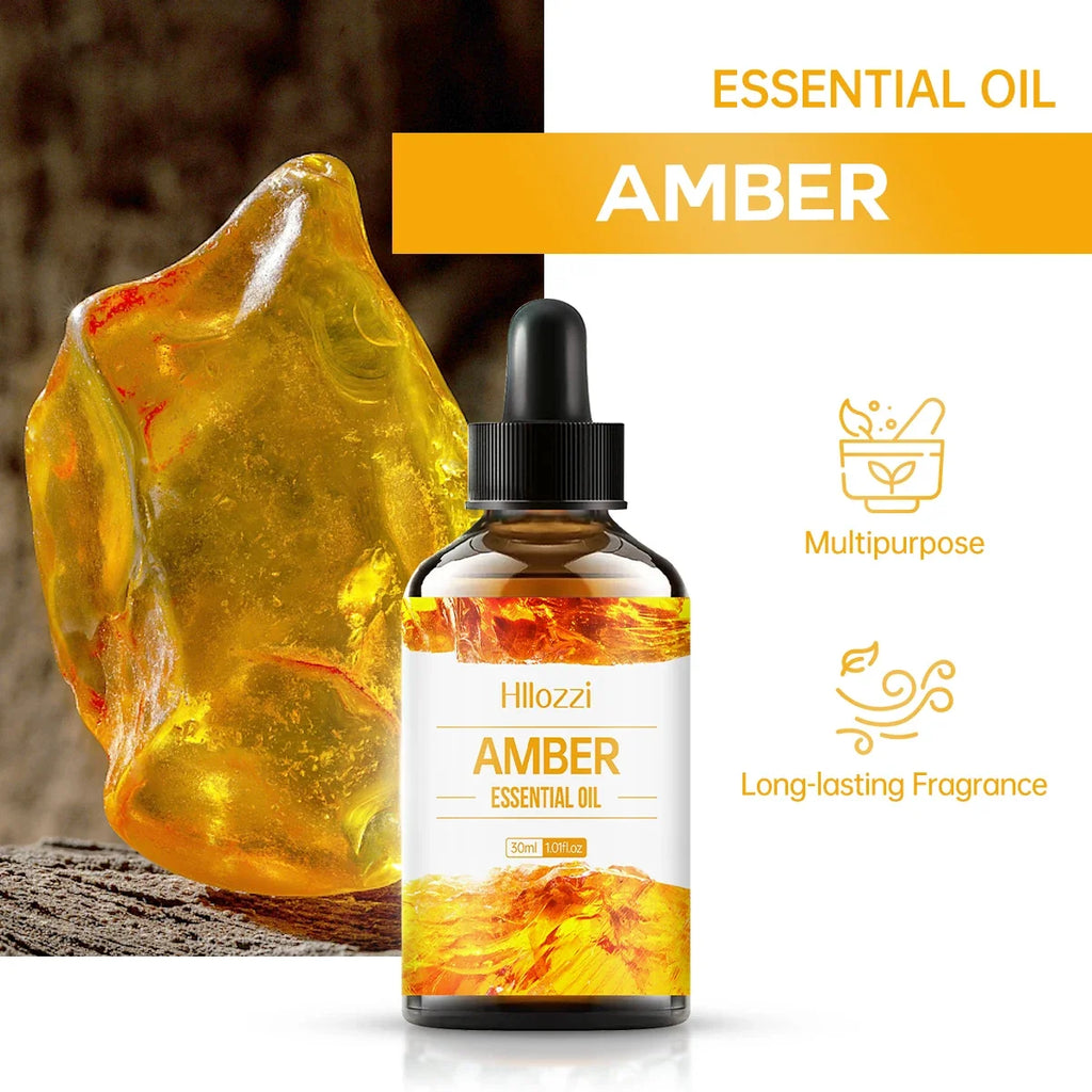 Hllozzi Amber Essential Oil – Massage, Hair Care & Diffuser