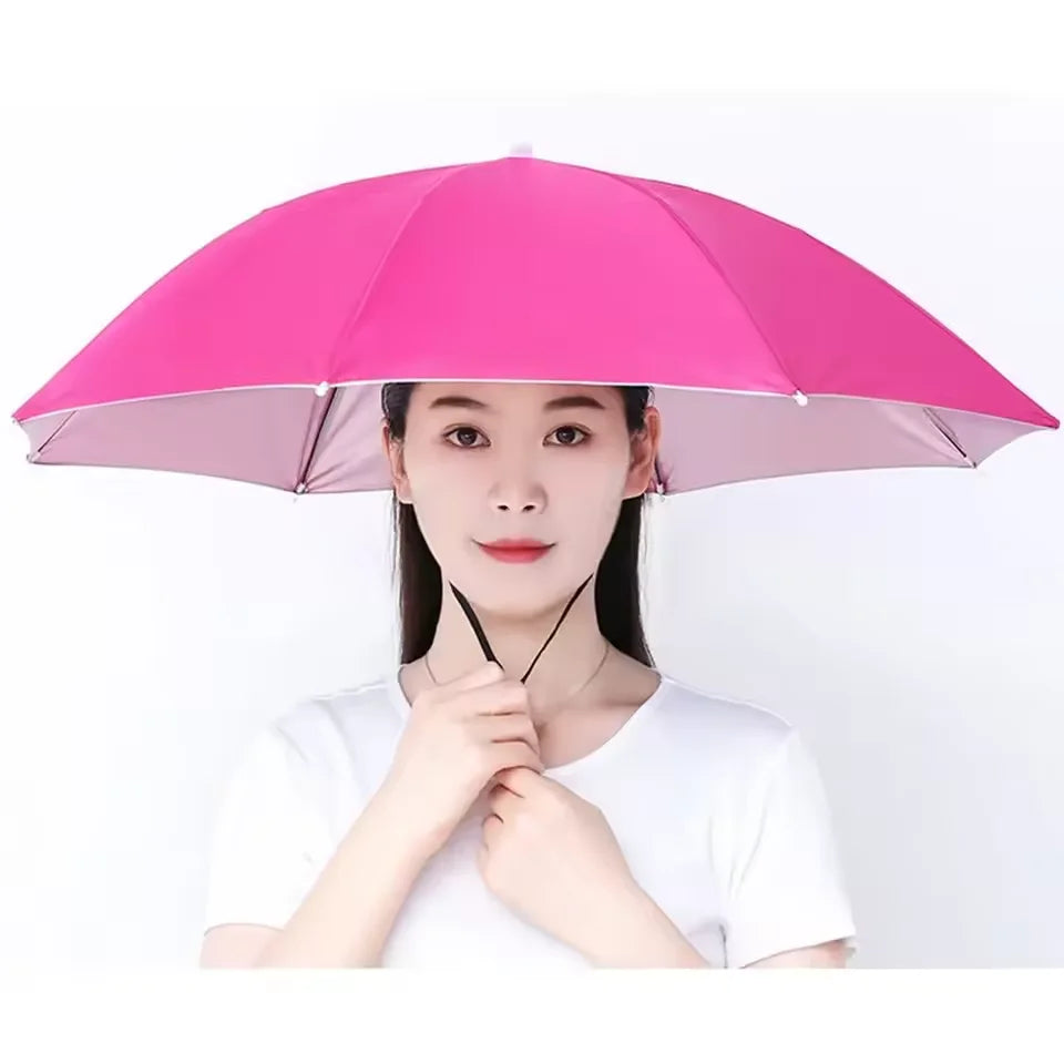 Hands-Free Umbrella Hat – Sun & Rain Shield for Outdoors