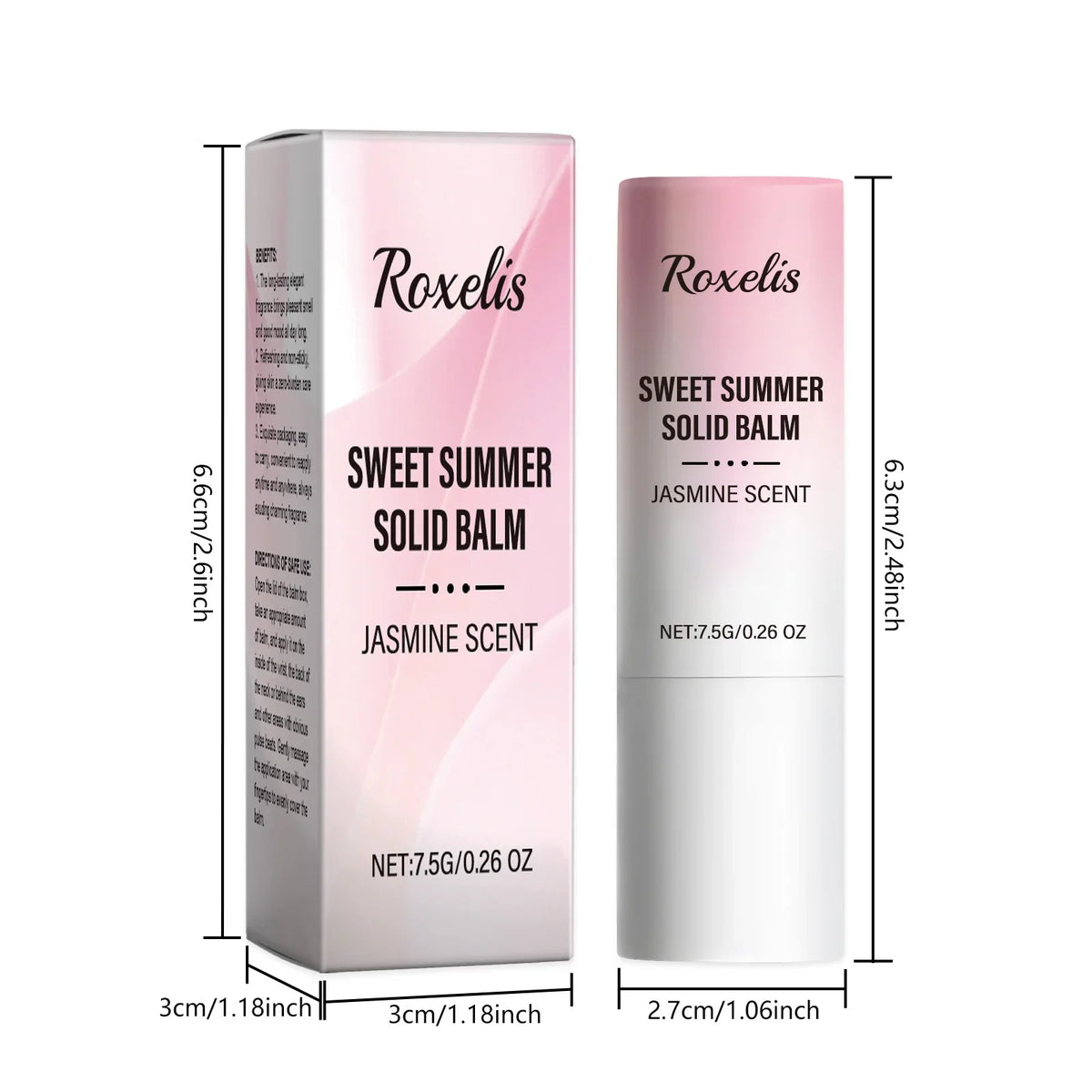Floral & Fruity Solid Perfume Balm – Alcohol-Free, 7.5g