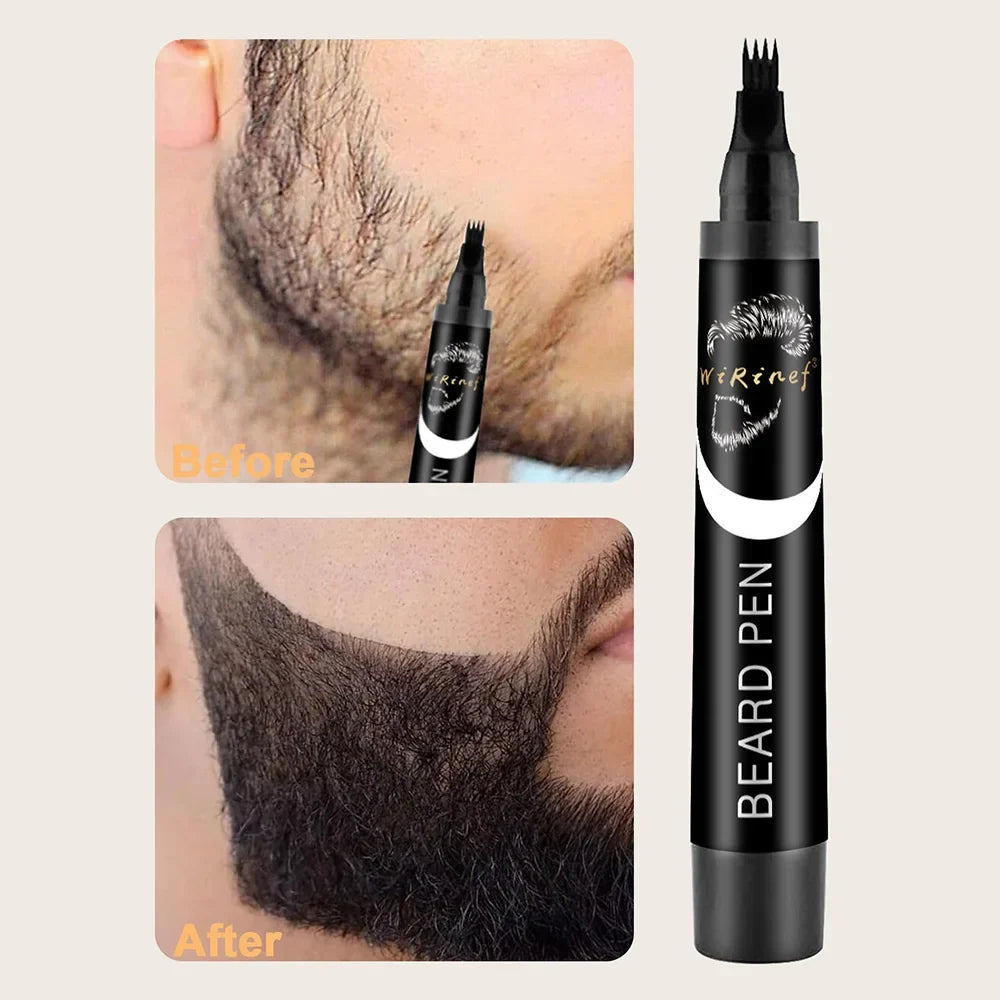 Waterproof Beard Filler Pen & Brush Set – Hair Enhancer Pencil
