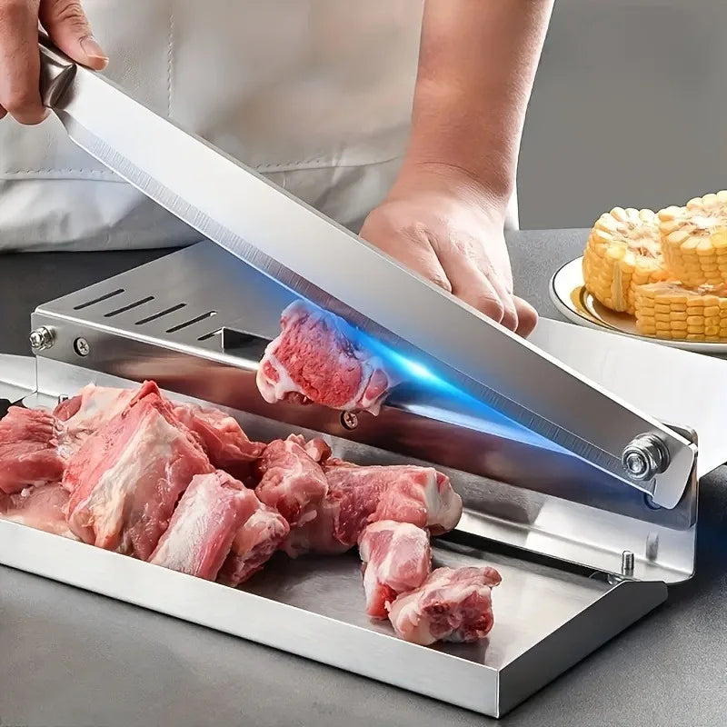 Stainless Steel Frozen Meat Slicer & Bone Cutting Knife