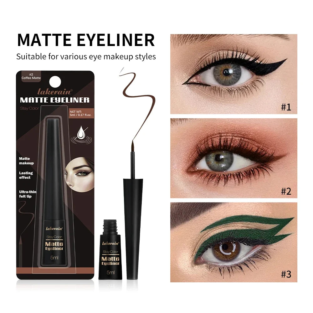 ibcccndc Matte Liquid Eyeliner – 17H Waterproof Vegan Formula
