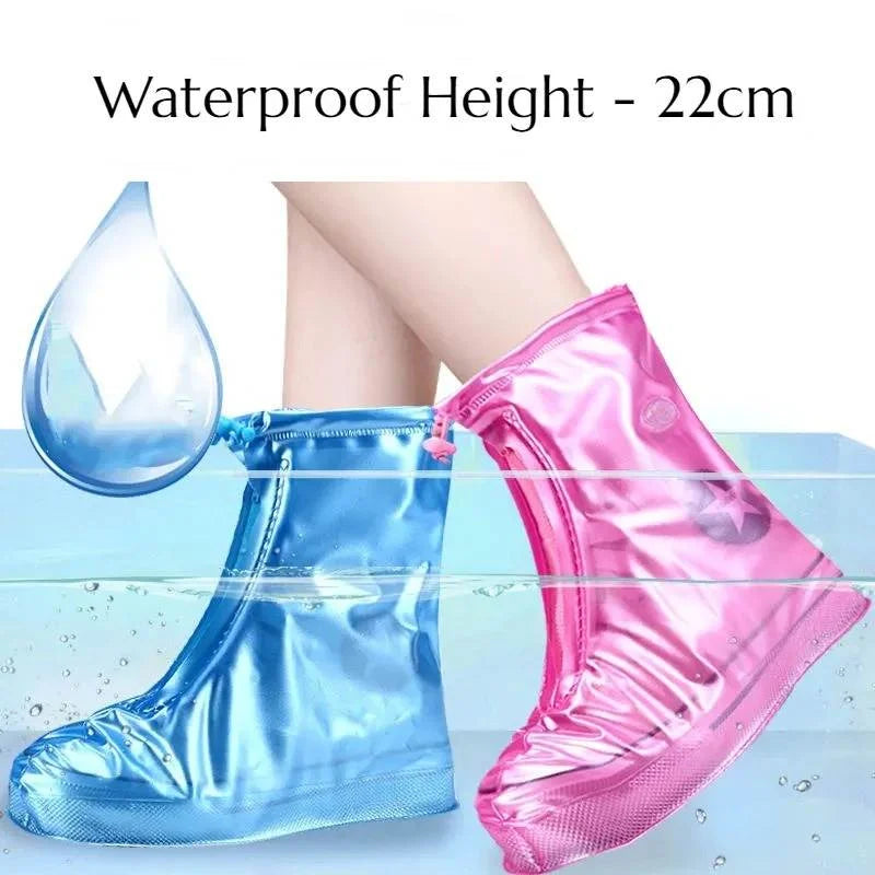 Waterproof PVC Rain Shoe Covers – Anti-Slip Unisex Boot Covers