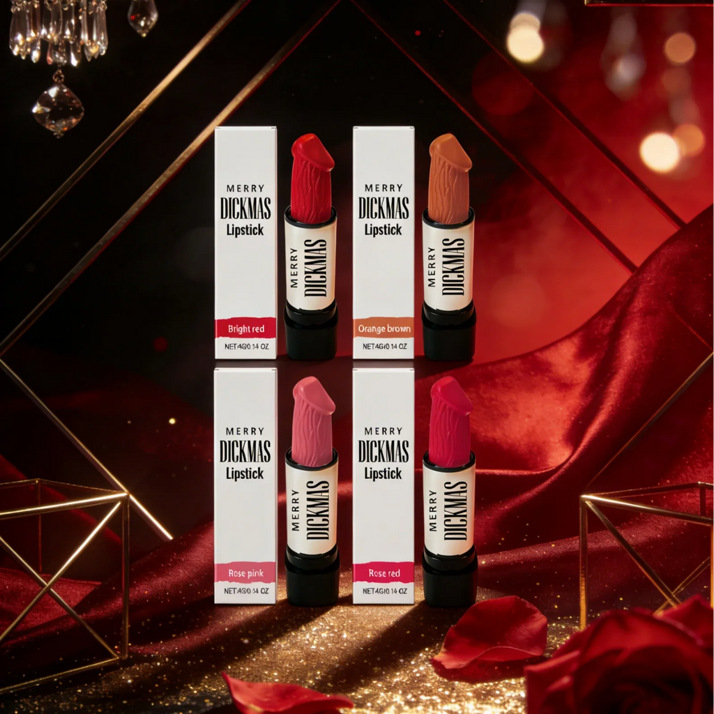 Merry Dickmas Funny Lipstick | Naughty Christmas Gift for Women