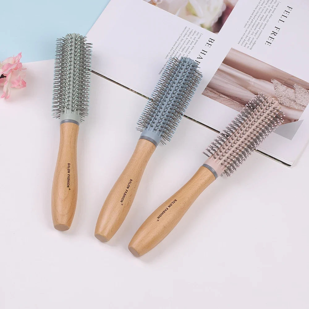 Wooden Handle Anti-Static Air Cushion Hair Brush & Comb