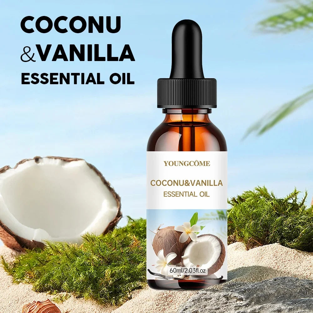 Coconut & Vanilla Essential Oil Hair Treatment | Smooth & Moisturize