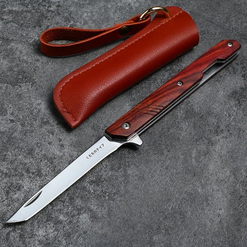 PLYS Folding Pocket Knife – Carving & Paring Knife with Holster