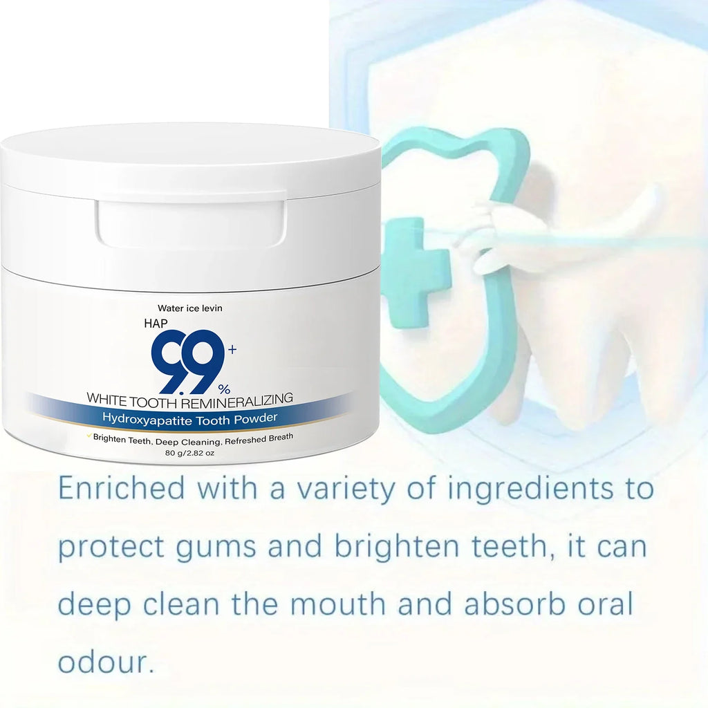 Hydroxyapatite Tooth Powder – Charcoal, Hyaluronic Acid & Collagen