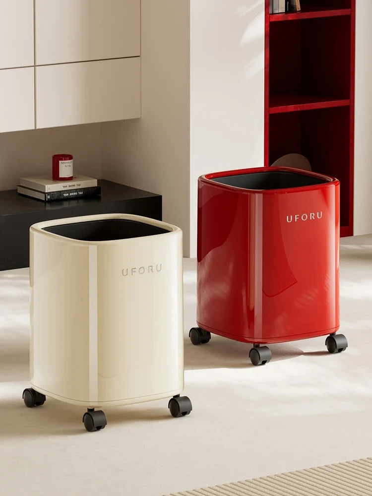 Versatile Wheeled Trash Can That S Easy Clean Ideal Home Use Perfect
