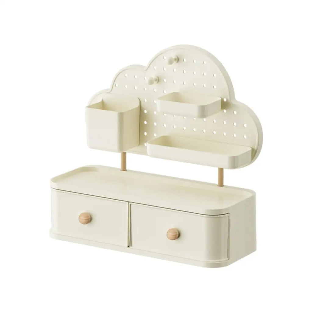 Desk Organizer Cloud-shaped Multi-compartment Expandable Plastic