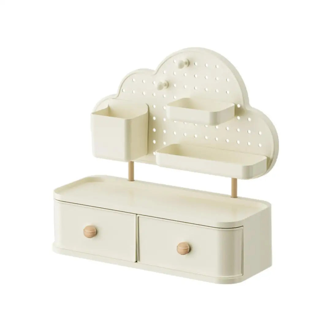 Desk Organizer Cloud-shaped Multi-compartment Expandable Plastic