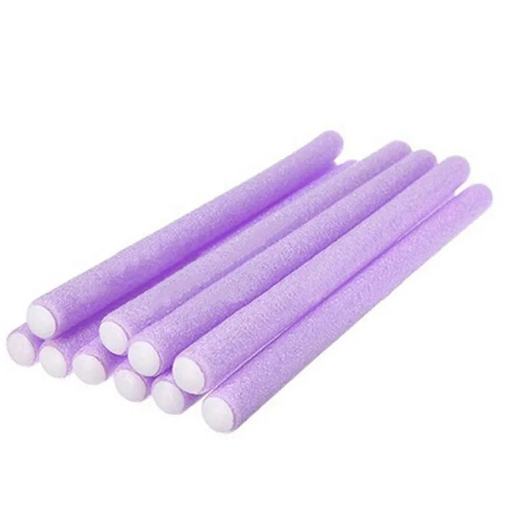 10-Pack Foam Perm Curling Rods – No-Heat Hair Curlers
