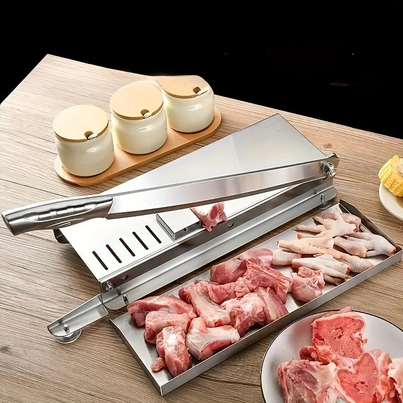 Stainless Steel Frozen Meat Slicer & Bone Cutting Knife