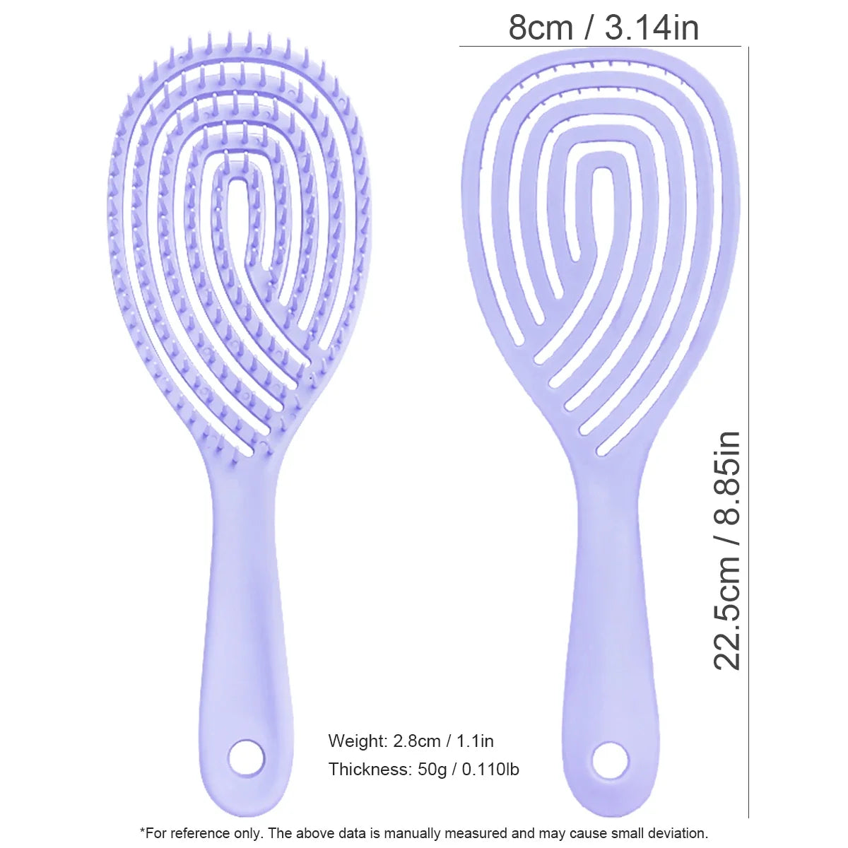 Anti-Static Hollow Rib Detangling Comb – Dry & Wet Hair