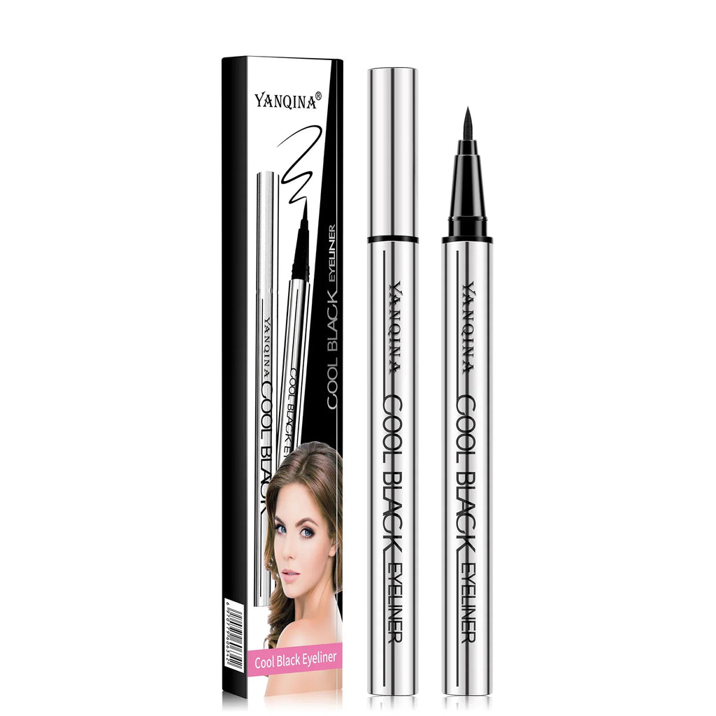 YANQINA Waterproof Liquid Eyeliner – Quick-Dry Long-Lasting Black