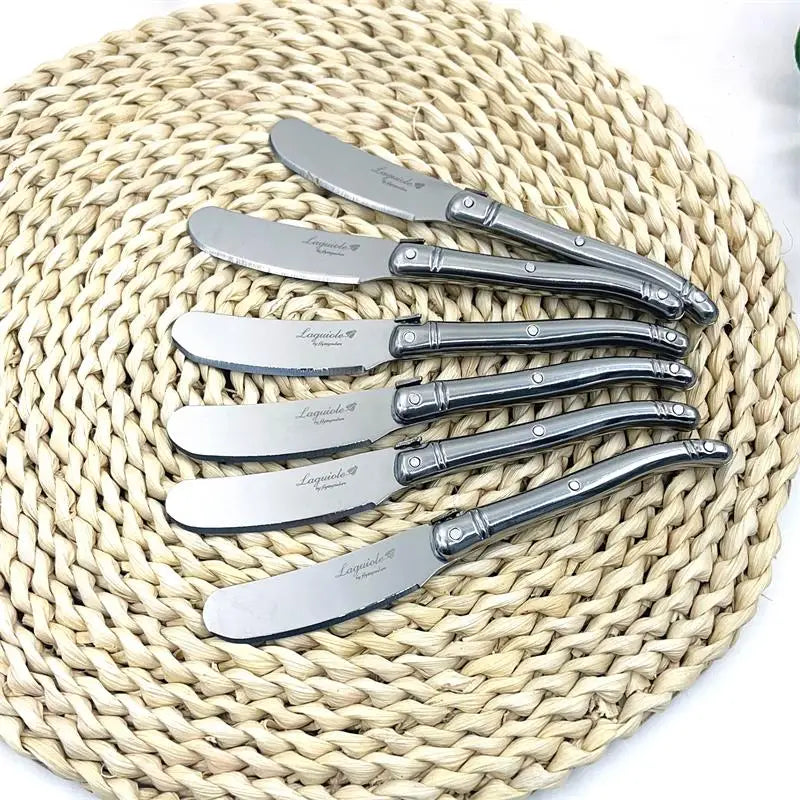 Laguiole Stainless Steel Butter Knife & Cheese Spreader Set