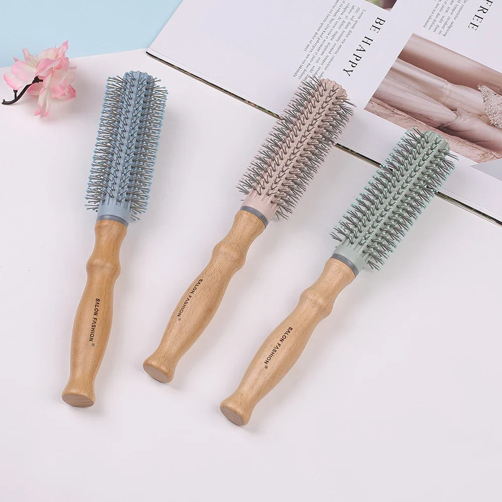 Wooden Handle Anti-Static Air Cushion Hair Brush & Comb