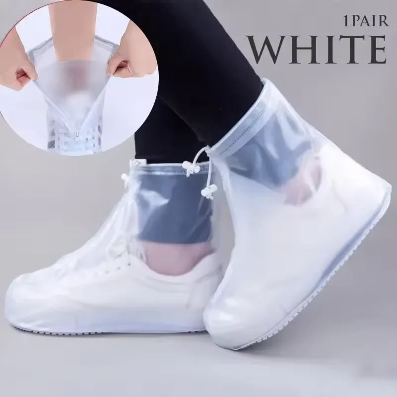 Waterproof PVC Rain Shoe Covers – Anti-Slip Unisex Boot Covers