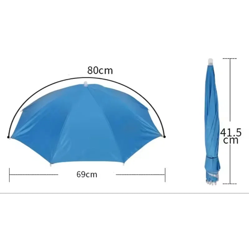 Hands-Free Umbrella Hat – Sun & Rain Shield for Outdoors