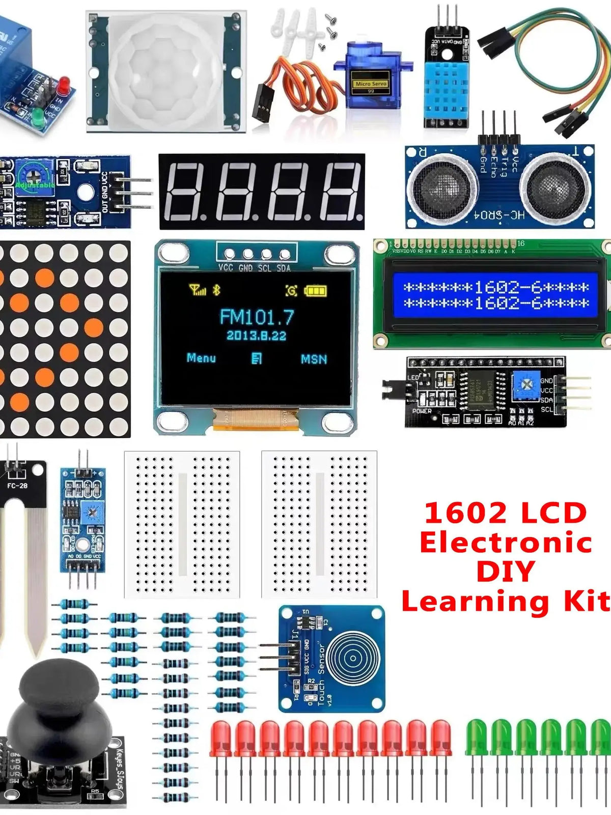 Arduino R3 Starter Kit – 1602 LCD & 0.96" OLED Display DIY Pack