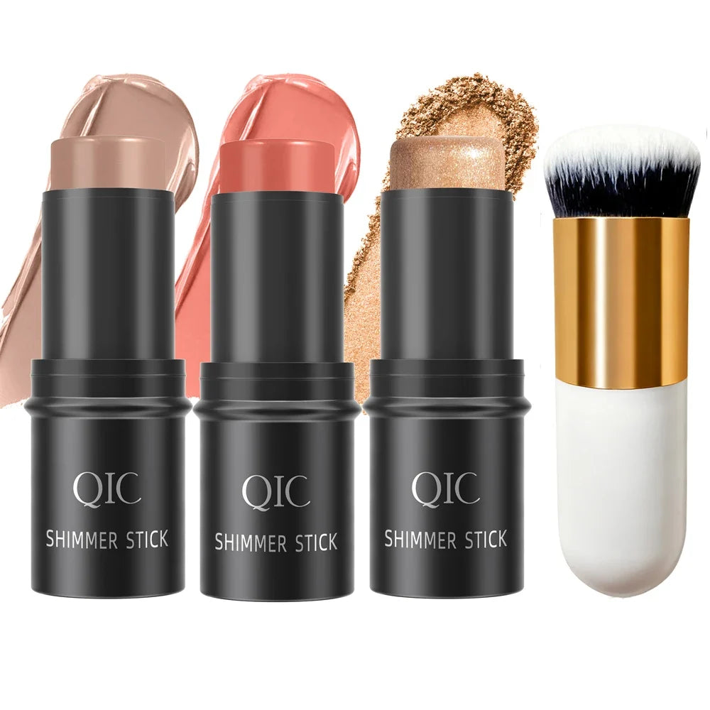 QIC Contour Bronzer Stick – Highlighter, Blush & Concealer