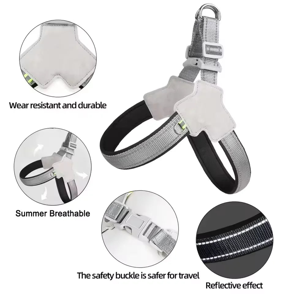 Reflective No-Pull Dog Vest Harness for Small & Medium Dogs