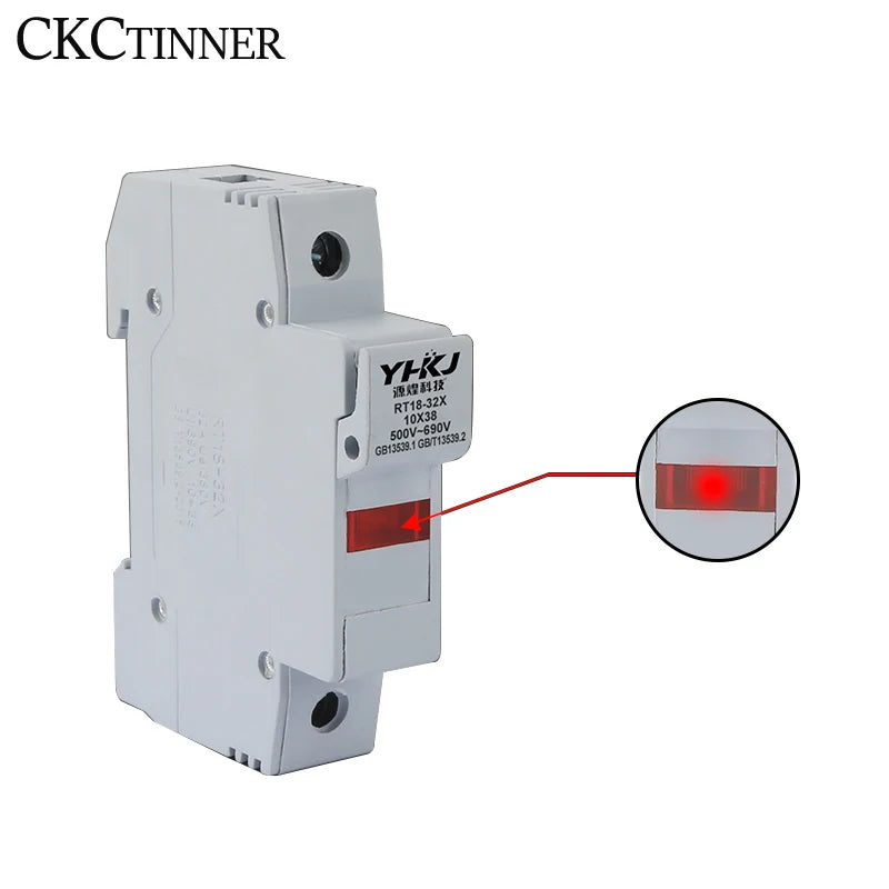 RT18-32X DIN Rail Fuse Holder 1P–4P 500V 10×38mm | CE Certified