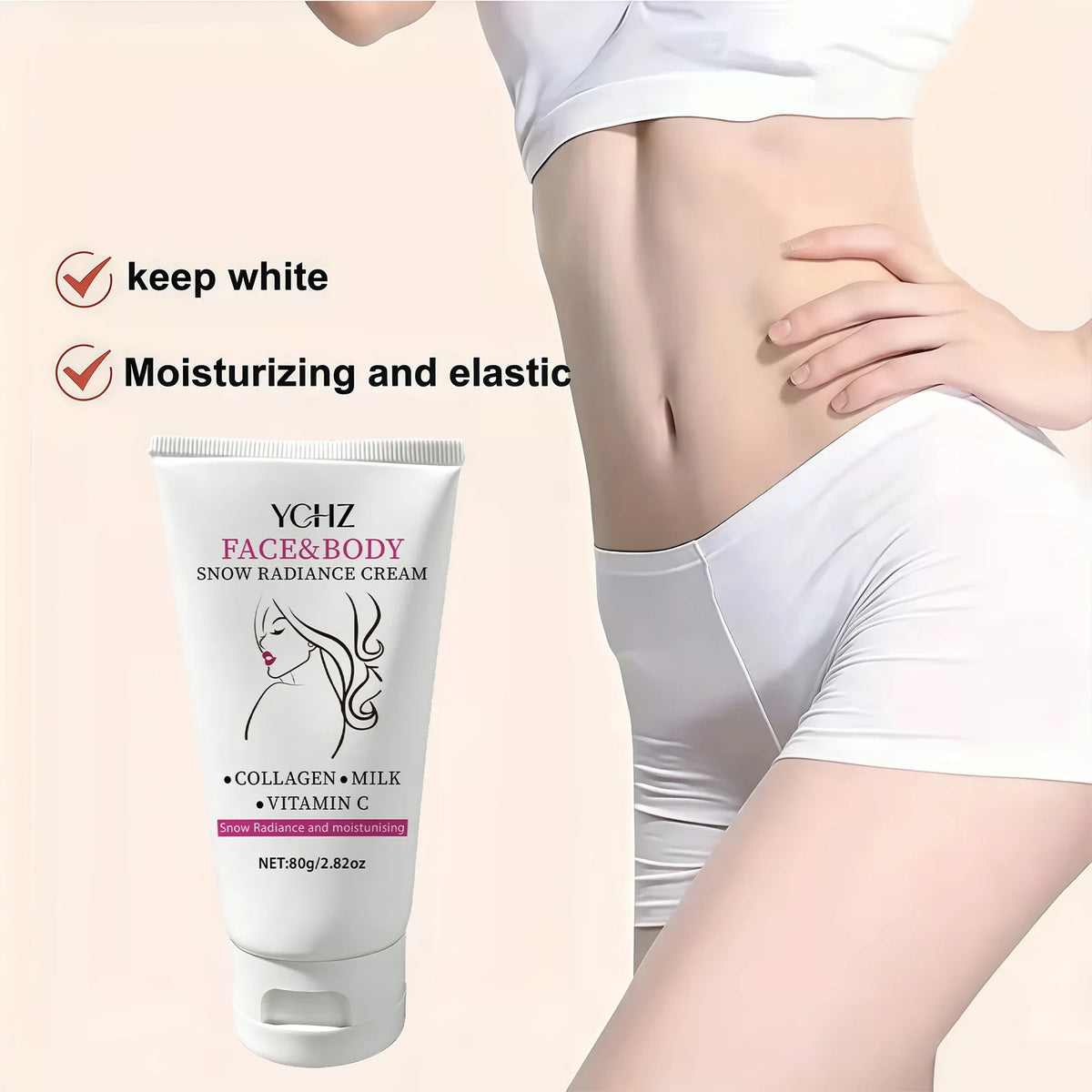 YCHZ Brightening Moisturizing Cream – Niacinamide & Retinol 80g