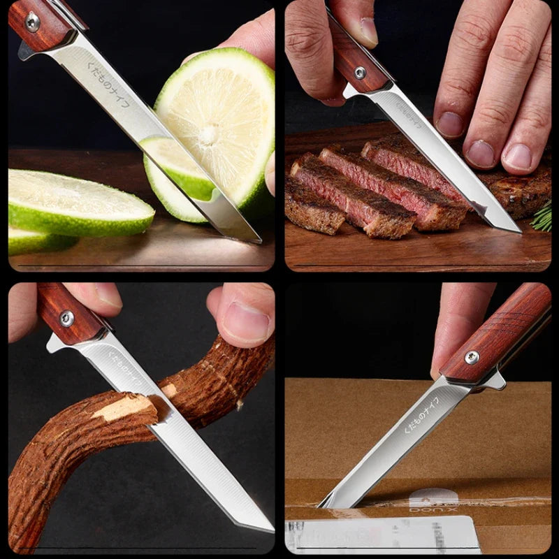 PLYS Folding Pocket Knife – Carving & Paring Knife with Holster