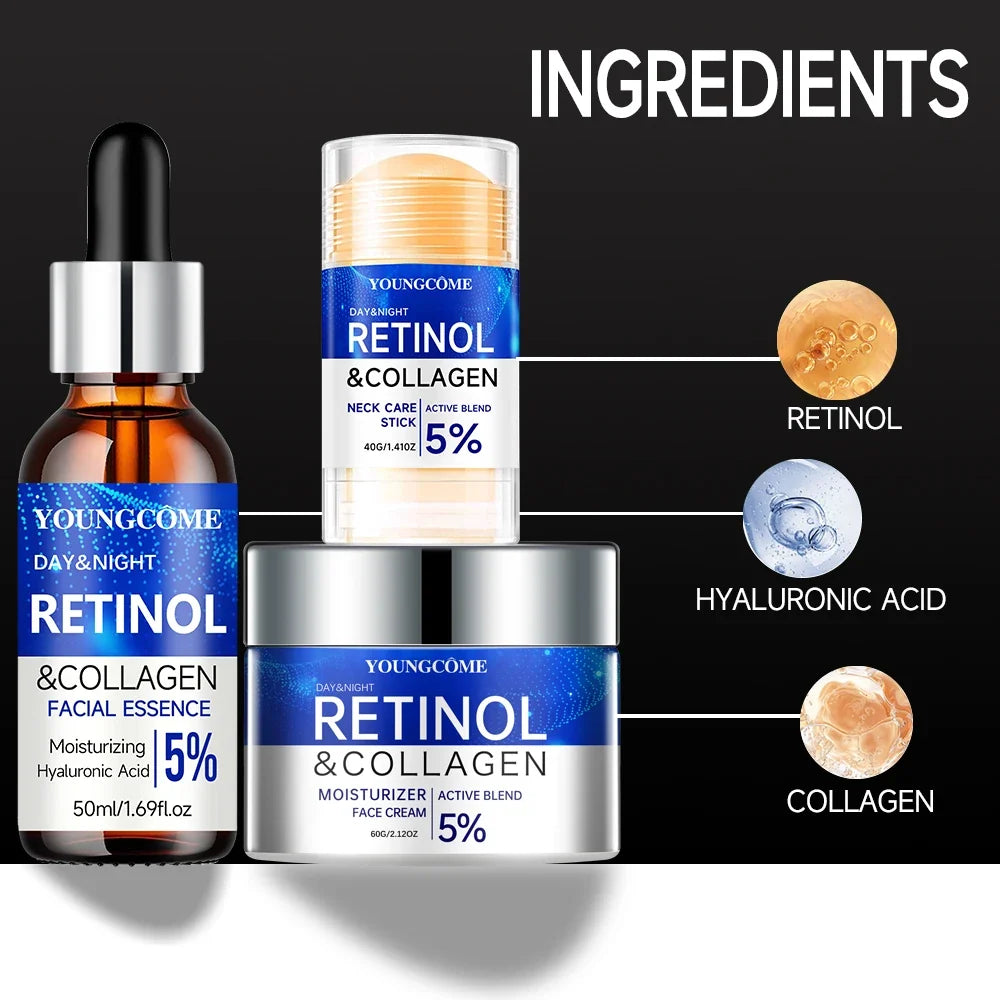 YOUNGCOME Retinol Facial Serum Set – Firming & Anti-Aging