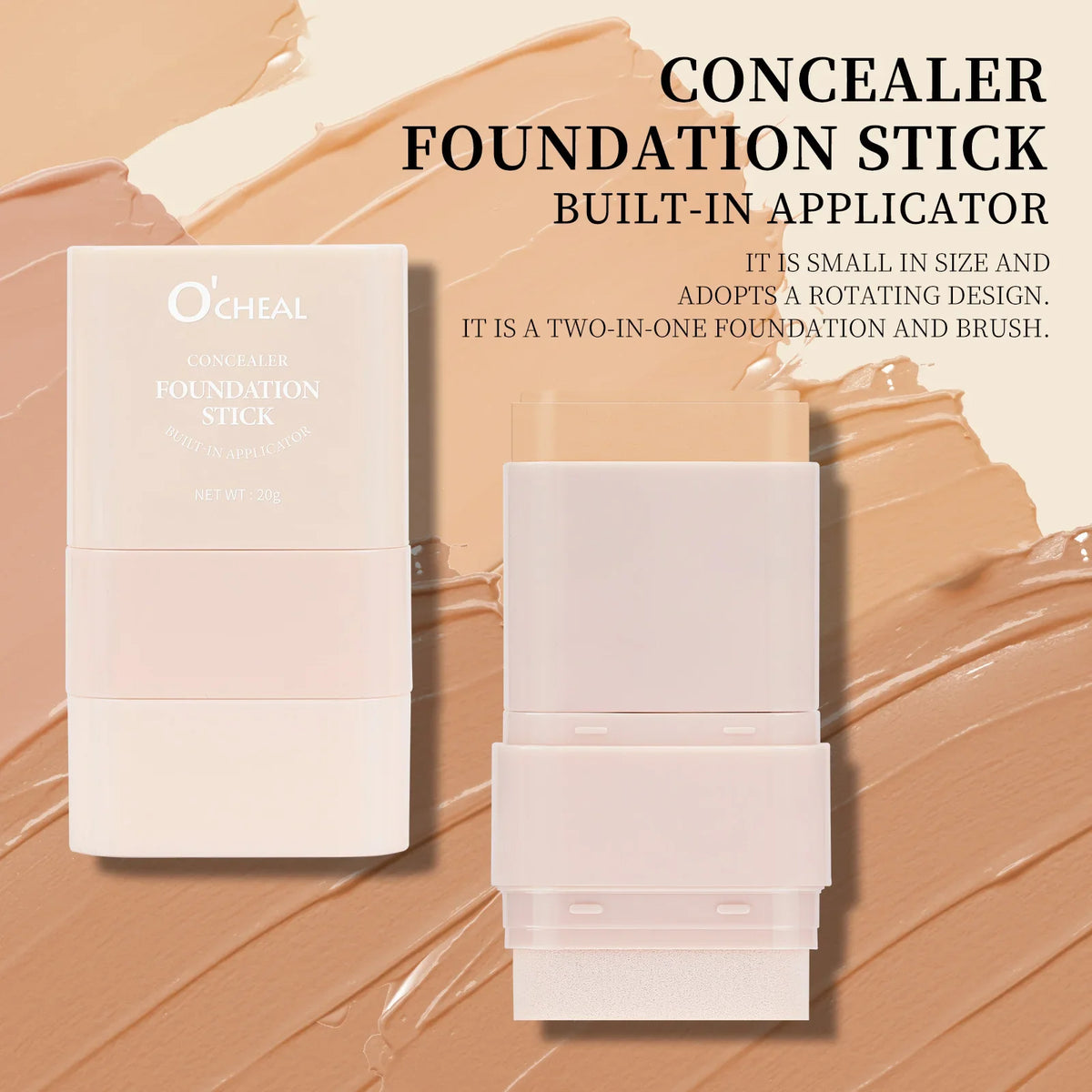 O'Cheal 2-in-1 Concealer Foundation Stick | Matte Waterproof