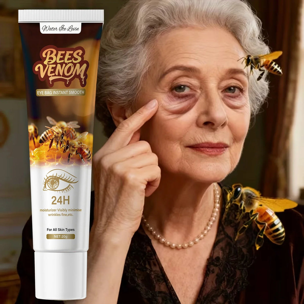 Bee Venom Eye Cream – Hyaluronic Acid & Collagen | 20g