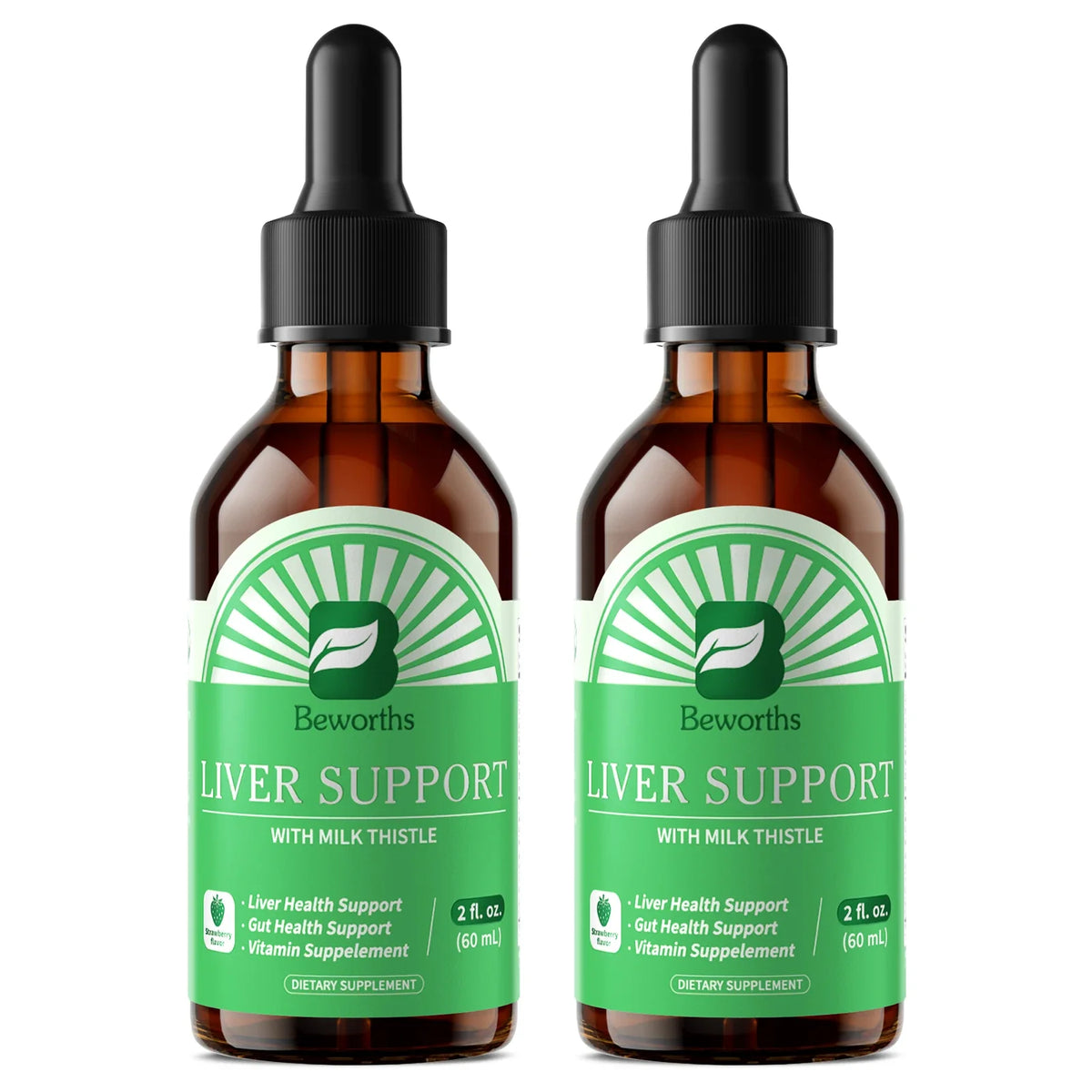 Liver Health Drops – Milk Thistle, NAC & L-Glutamine | BEWORTHS