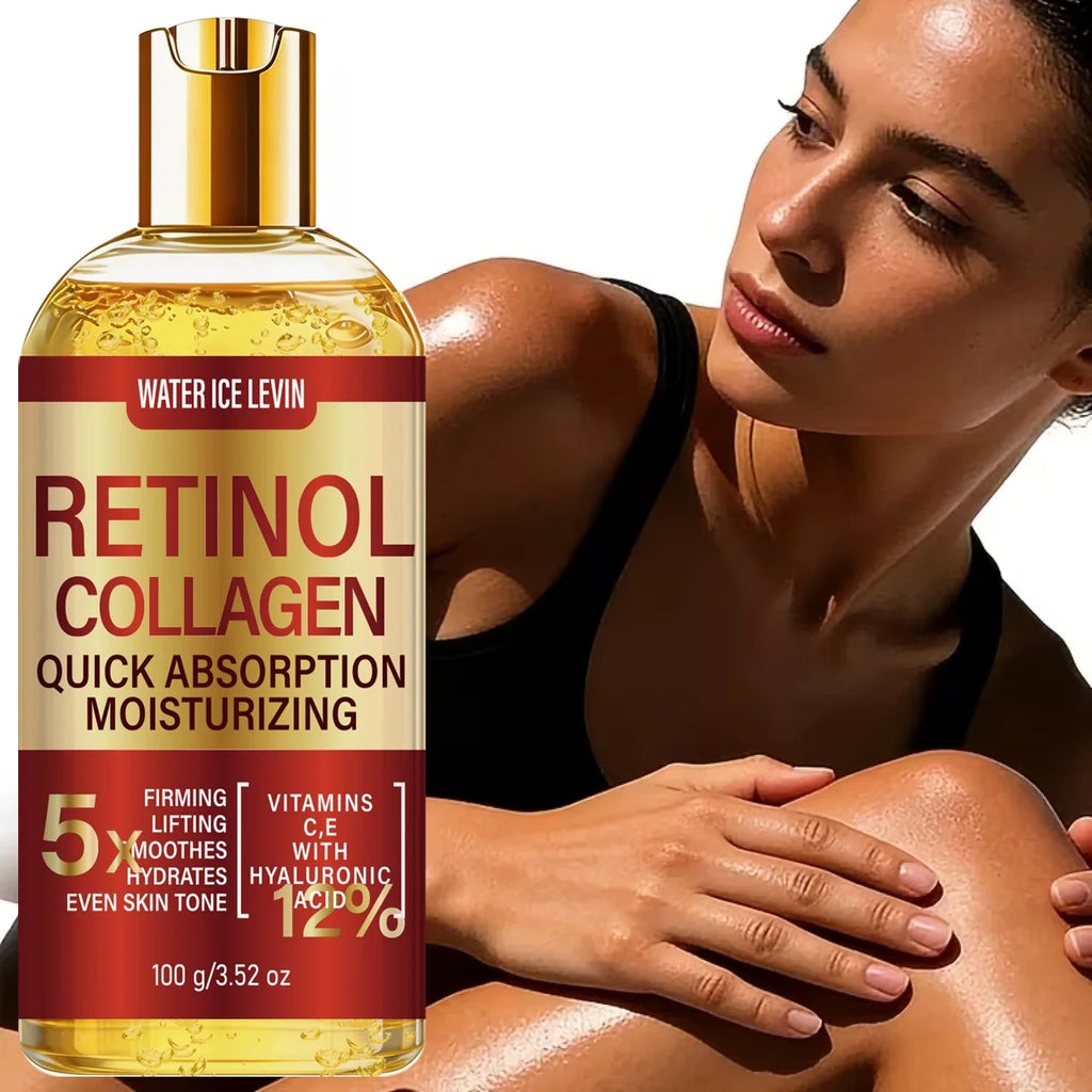 Retinol & Collagen Body Oil | Fast-Absorbing Skin Moisturizer