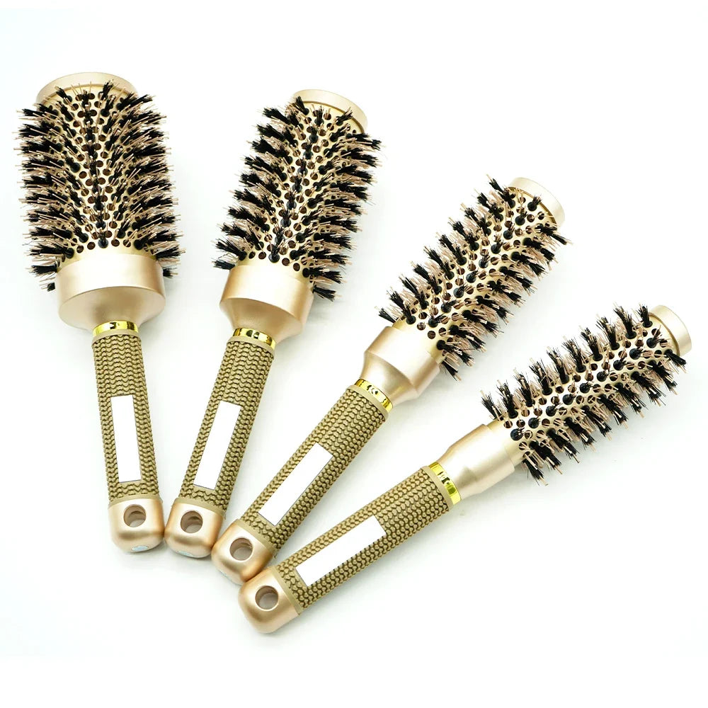 Thermal Round Barrel Hair Brush – Nylon Salon Styling Comb