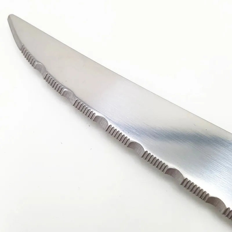 Laguiole Steak Knife Set 4–12pc | Pearl White Handles