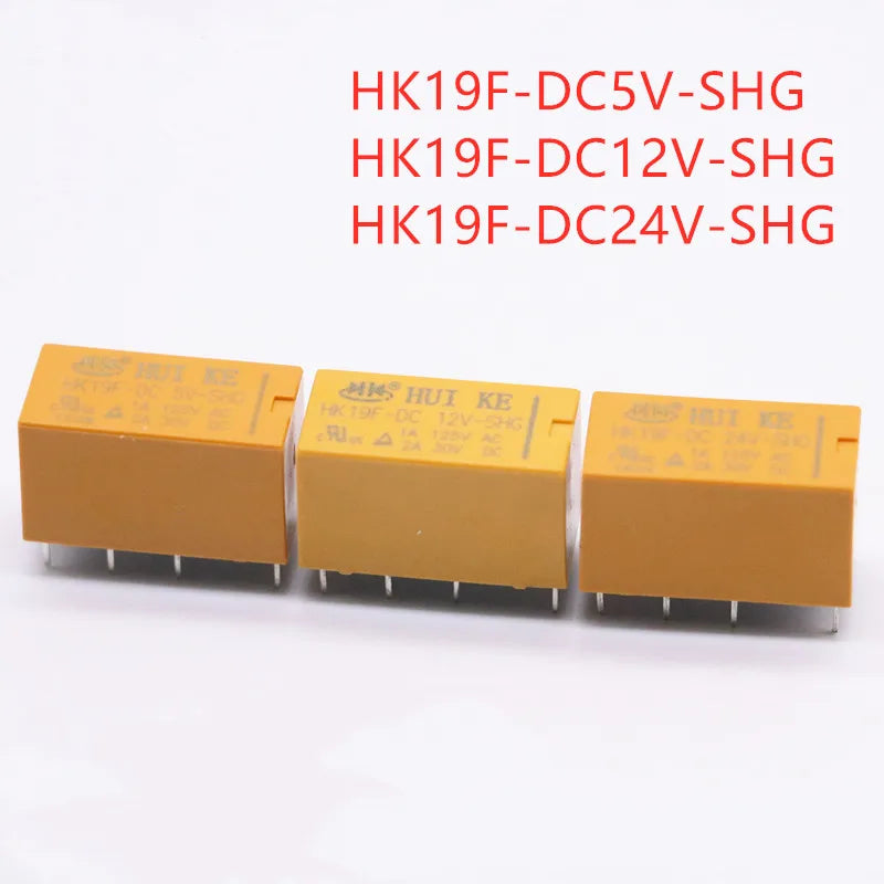 Mini Power Relay HK19F-DC5V-SHG HK19F-DC12V-SHG HK19F-DC24V-SHG Coil