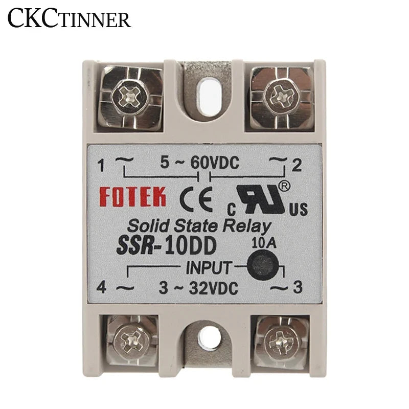 DC Solid State Relay SSR 10A 25A 40A Single Phase White Shell