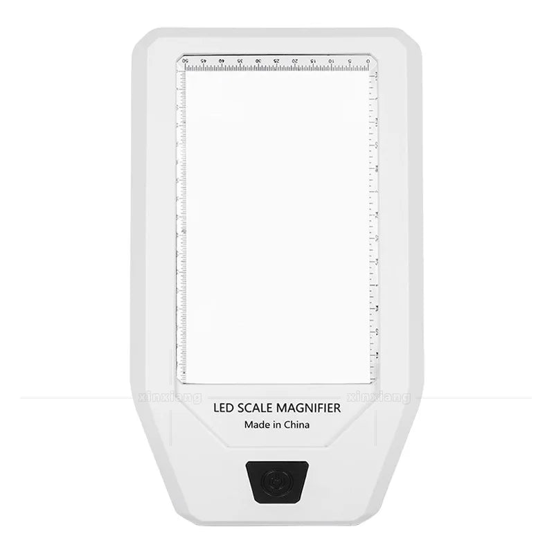 LED Magnifying Glass with Scale & Currency Detector – 3x Loupe