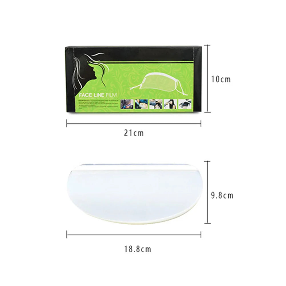 50-Pack Disposable Face Shields for Hair Cutting & Salon