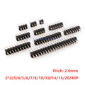 Lot Male Header Pins 2 3 4 5 6 7 8 10 12 14 15 20 40P Double Row Pin